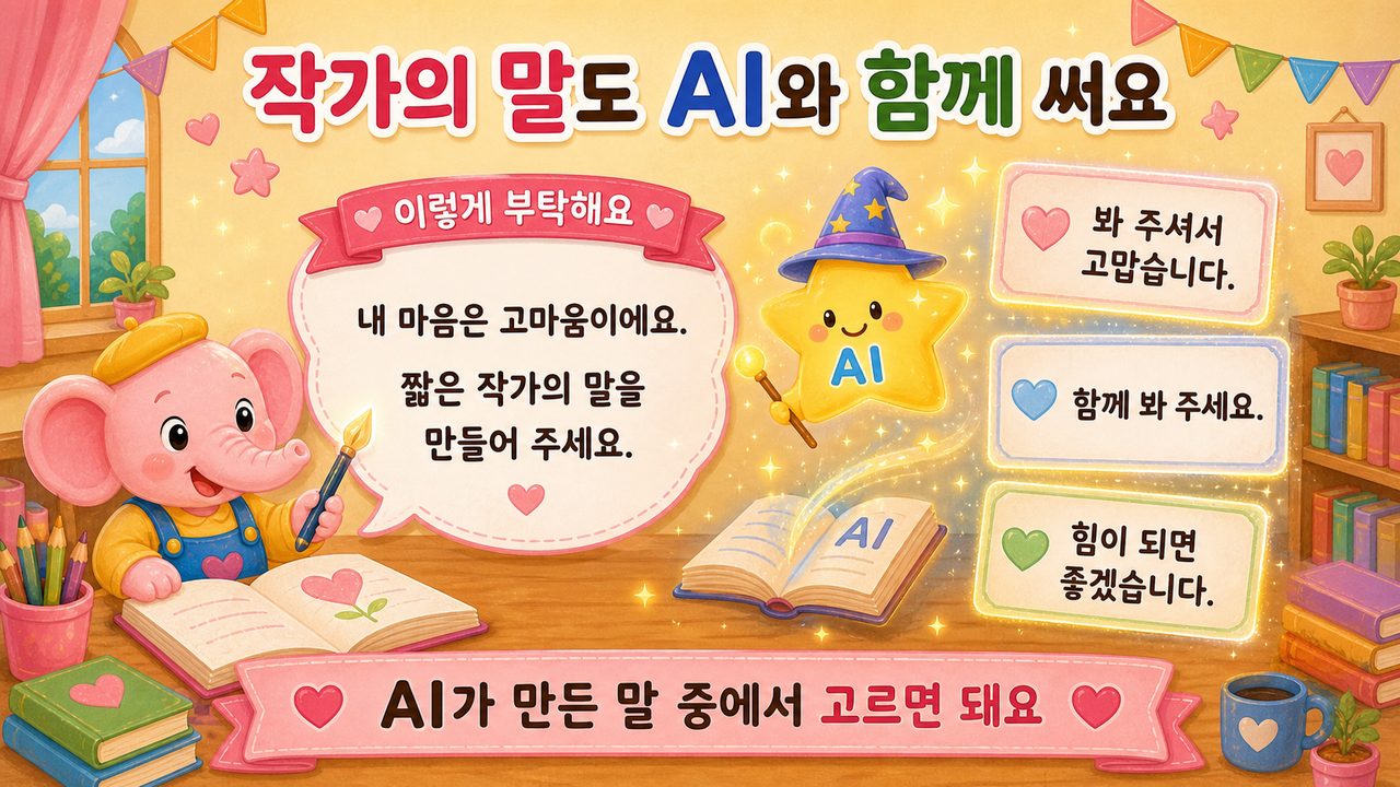 작가의 말과 프로필 만들기, 슬라이드 7/21